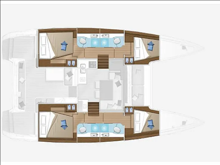 Lagoon 40 - Layout image