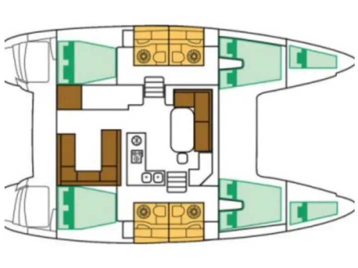 Lagoon 400 - Layout