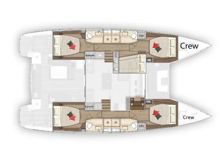 Lagoon 50 - Layout image