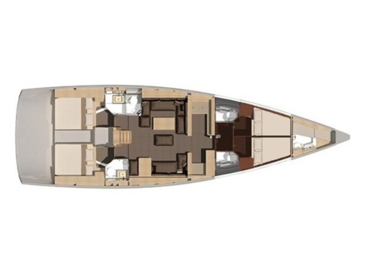 Dufour 56 Exclusive - Layout image
