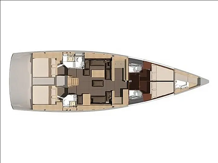 Dufour 56 Exclusive - Layout image