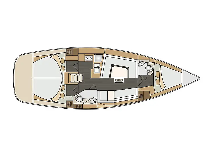 Elan 40 Impression - Tlocrt