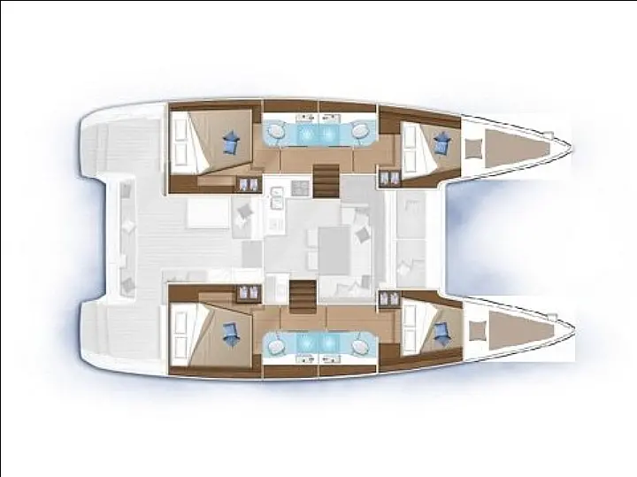 Lagoon 40 - Layout image