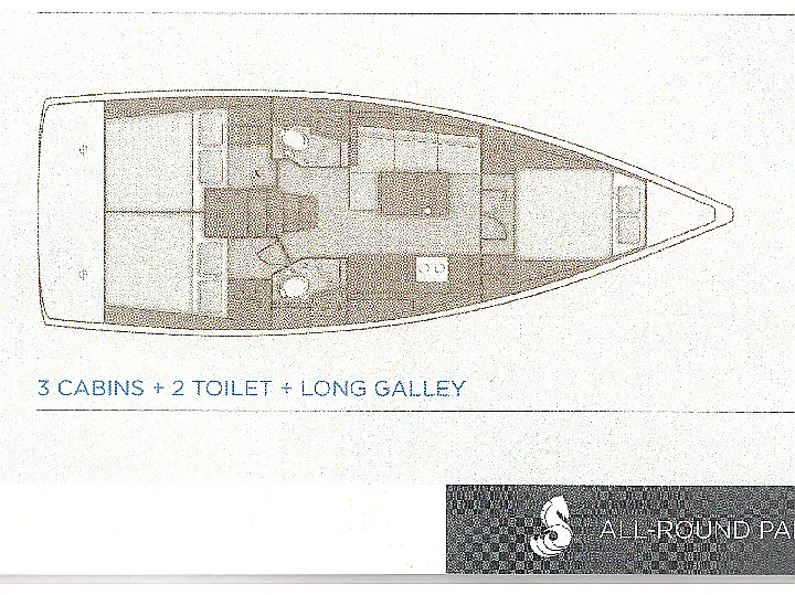 Oceanis 38.1 - Layout