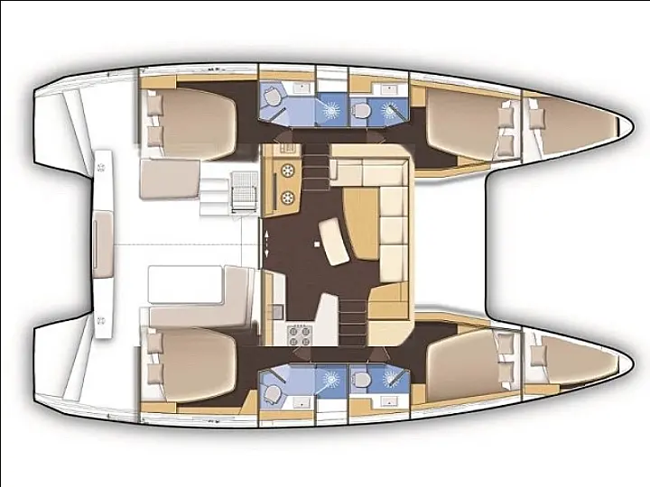 Lagoon 42 - Layout image