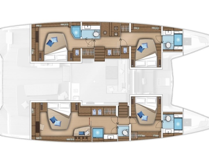 Lagoon 55 - Layout image