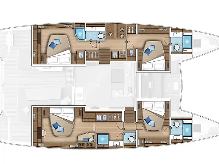 Lagoon 55 - Layout image