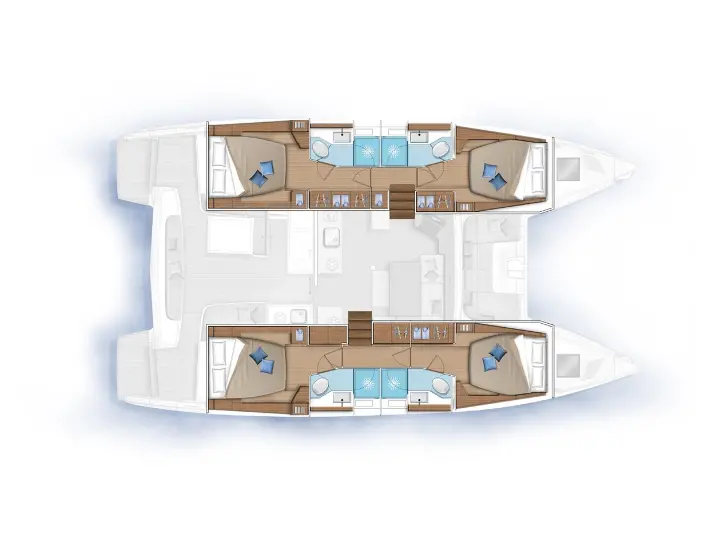 Lagoon 46  - Layout image