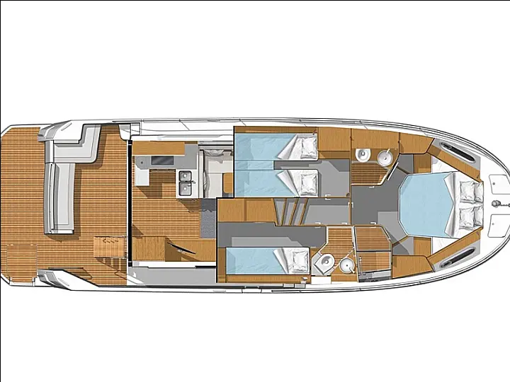 Swift Trawler 41 - Layout image