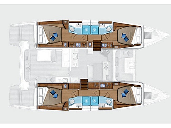 Lagoon 46  - Layout image