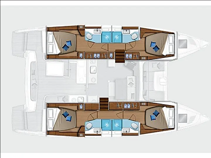 Lagoon 46  - Layout