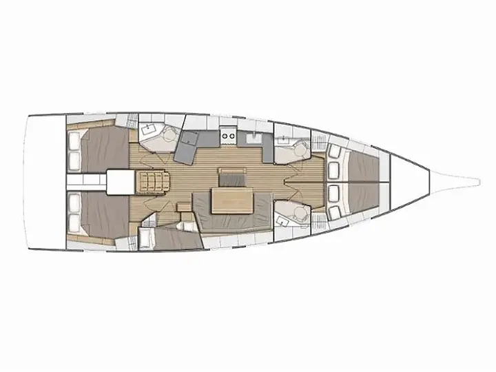 Oceanis 46.1 - Layout image