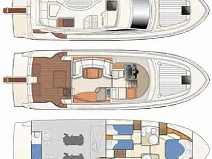 Ferretti 460  - Layout