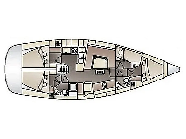 Elan 444 Impression - Layout