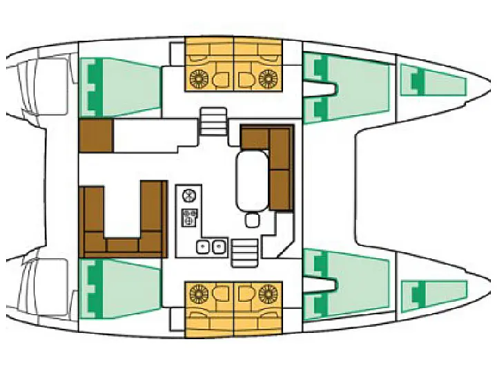 Lagoon 400 - Layout image