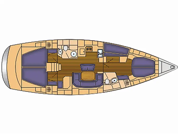 Bavaria 46 Cruiser  - Layout