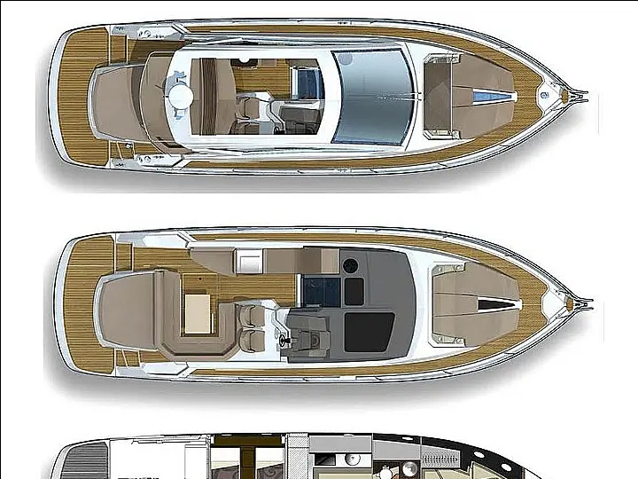 Cranchi M44 HT - Layout image