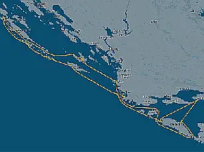 7 days sailing route NORTH